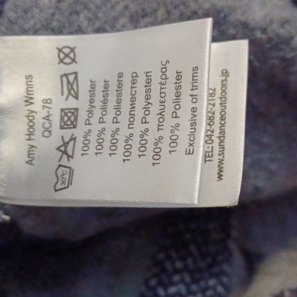 Rab Amy Hoody Hoodie Full Zip Fleece Jacket SZ M Navy White Outdoor - Picture 15 of 16